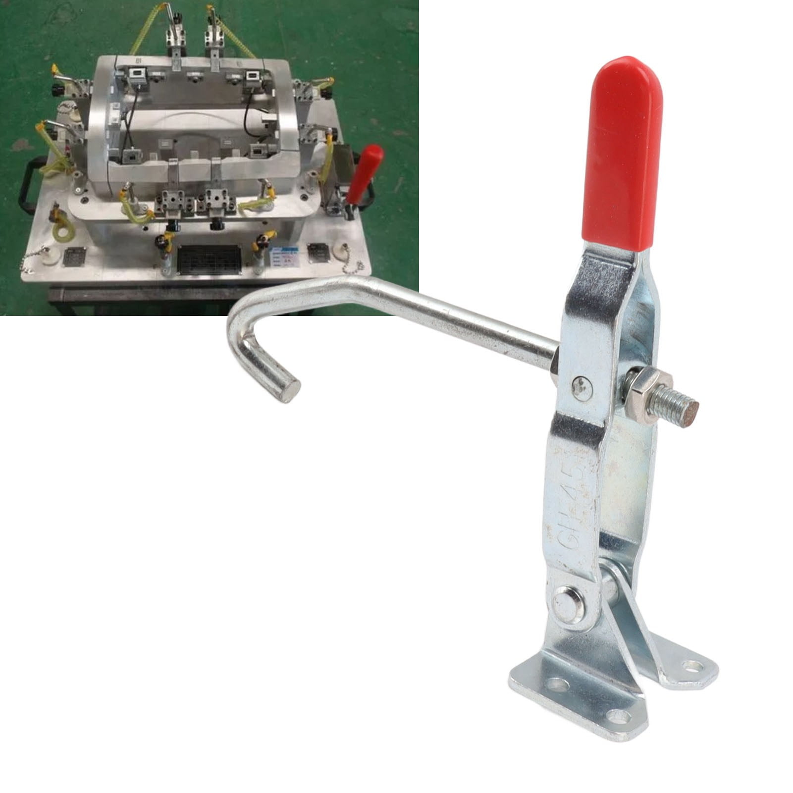 J Hook Toggle Clamp, Corrosionproof Draw Pull Action For Machinery