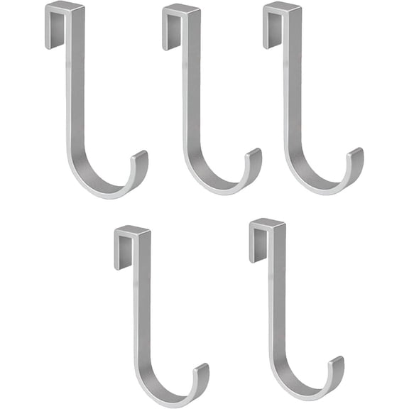 J Hook for Wire Shelving, Aluminum Grid Hooks Heavy Duty S Hooks Hanging for Kitchenware Utensils Clothes Bags Tools Plants