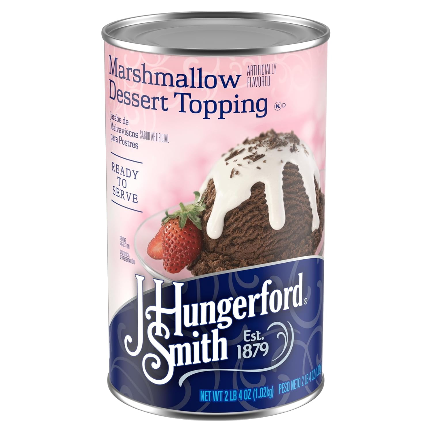 J Hungerford Smith Marshmallow Dessert Topping, 36 Ounce (Pack of 6 ...