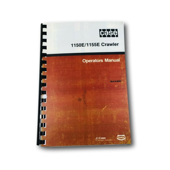 J I Case 1150E/1155E Crawler Dozer High Lift Track Loader Operators Owner Manual