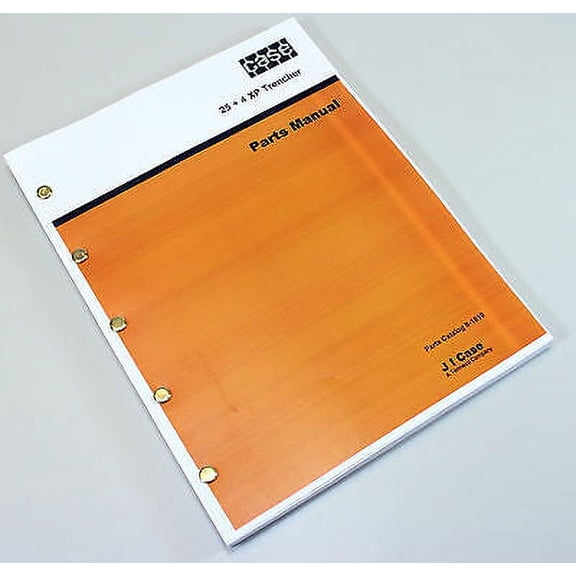 J I Case 25 + 4 Xp Trencher 25+4 Parts Manual Catalog Exploded Views Assembly