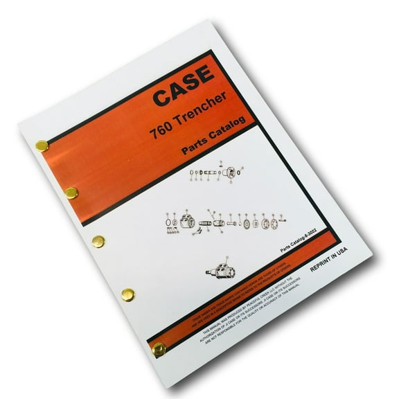 J I Case 760 Trencher Parts Manual Catalog Assembly Exploded Views Plow Blade