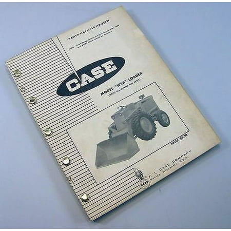 J I Case W5A Loader Parts Manual Catalog Assembly Exploded View
