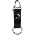 thumbnail image 1 of J Initial Belt Clip On Carabiner Leather Keychain Fabric Key Ring, 1 of 1