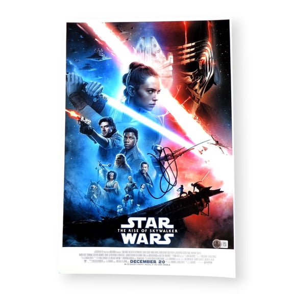 J.J. Abrams Signed Autograph 12X18 Photo Star Wars Rise of Skywalker BAS BM39462
