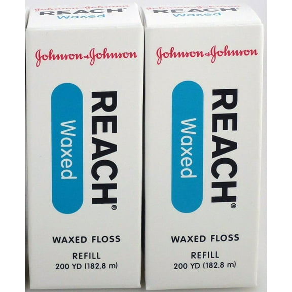 J&J Floss Refill 200 Yd. - Waxed (2 Pack)