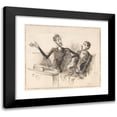 thumbnail image 1 of J. J. Grandville 14x12 Black Modern Framed Museum Art Print Titled - Illustration in Jerome Paturot, by Louis Reybaud, Paris, 1846 (ca. 1846), 1 of 5
