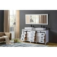 thumbnail image 1 of J & J International 72BD17-WAWC 72 in. White Chanceton Vanity with Carrara Marble Top & Vessel Sinks, 1 of 1