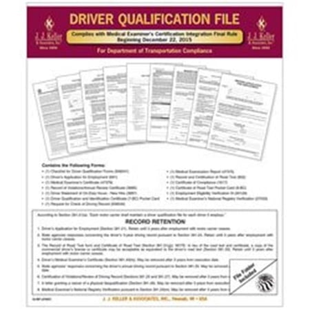 J.J. Keller 18MP 2015 Edition Complete DQ File Packet