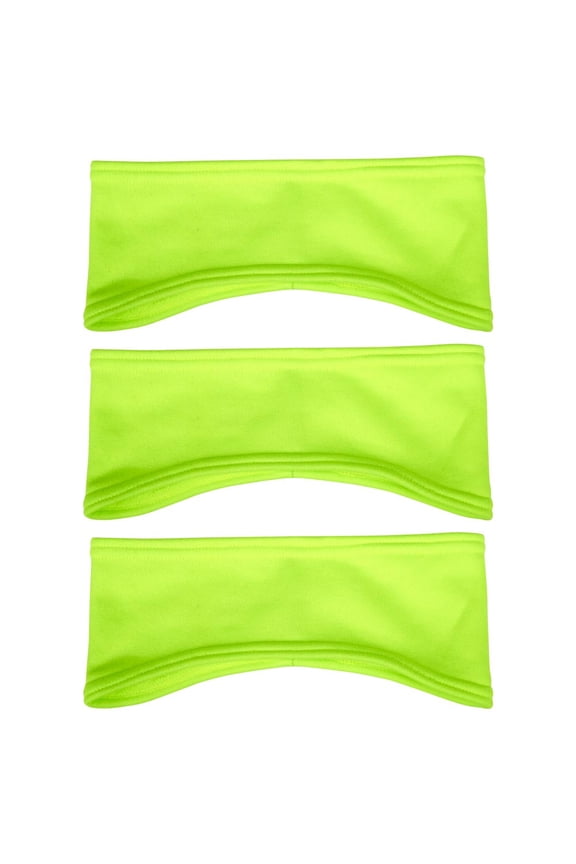 J. J. Keller SAFEGEAR 3-pk. Fleece-Lined High Visibility Lime Winter Headband