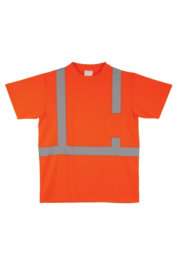 J. J. Keller SAFEGEAR Large Orange High Visibility T-Shirt - Type R Class 2