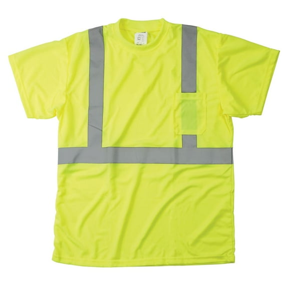 J. J. Keller SAFEGEAR Small Lime High Visibility T-Shirt - Type R Class 2