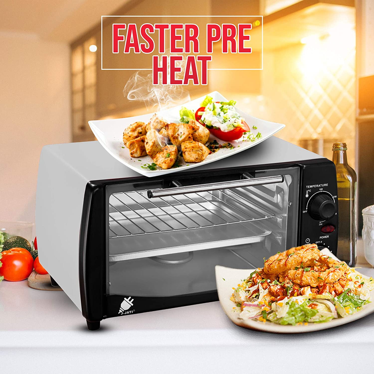 JJati Countertop oven, Convection oven, Countertop Toaster Oven