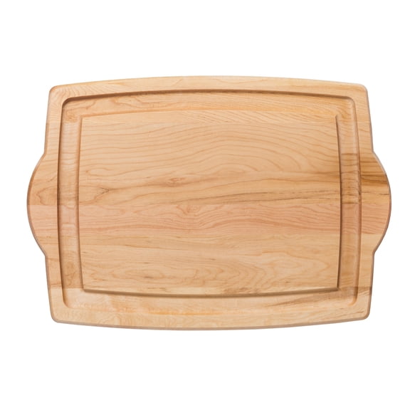 J.K. Adams Farmhouse Maple Carving Board, Wood Kitchen Cutting Board, 20" x 14" x 0.75"