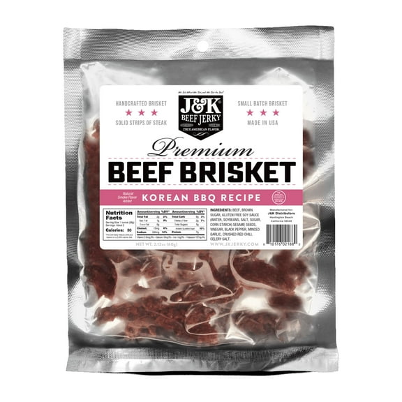 J&K Beef Brisket - Korean BBQ Flavor, 2.12 oz
