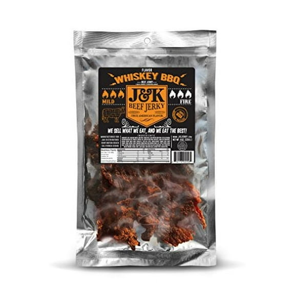 J&K Beef Jerky - Whiskey BBQ 8oz