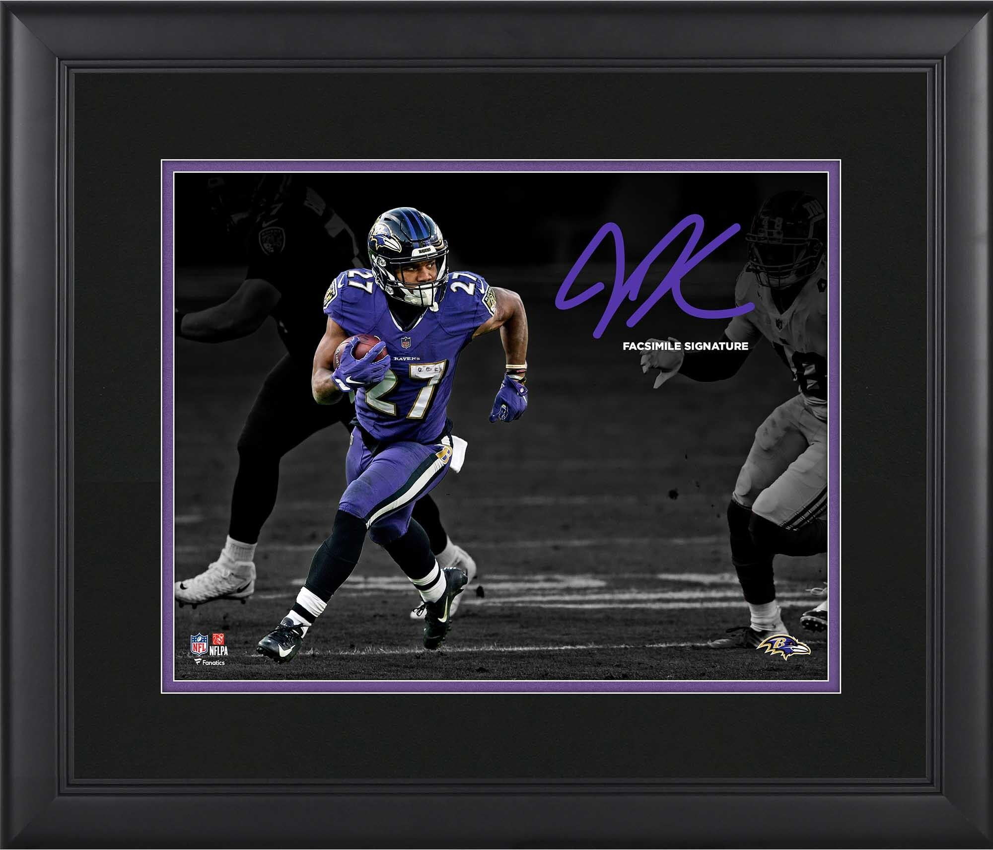 J.K. Dobbins Baltimore Ravens Framed 11" x 14" Spotlight Photograph