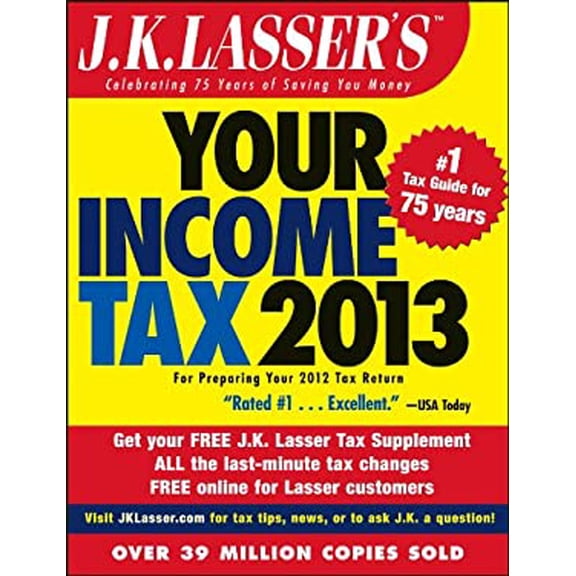 Pre-Owned J.K. Lasser's Your Income Tax 2013 (Paperback) 111834670X 9781118346709