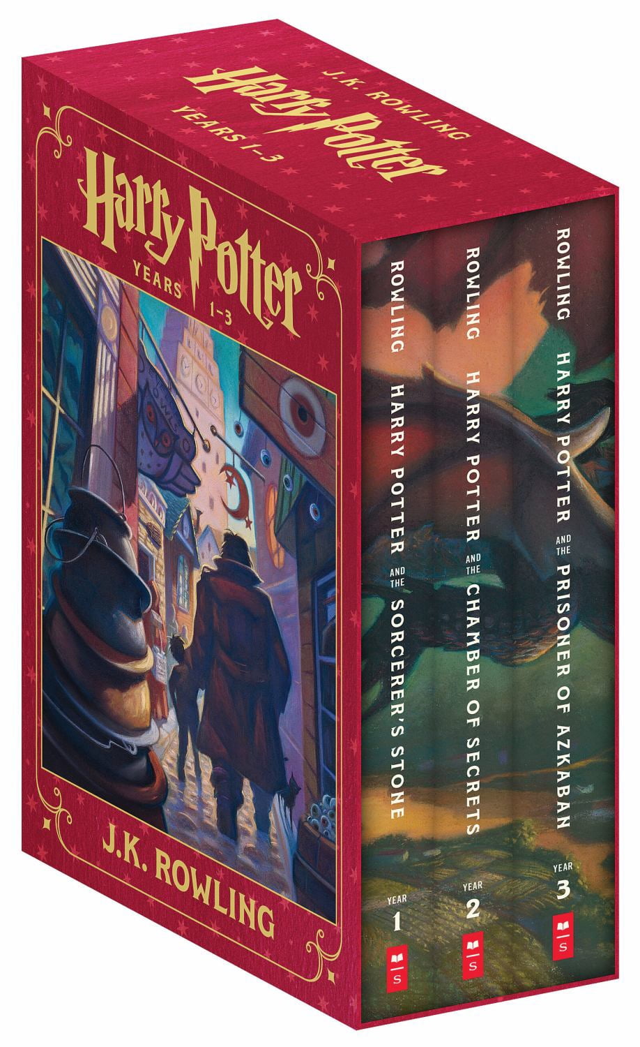 Harry Potter Paperback Box Set (Books 1-3) (Hardcover) - Walmart.com
