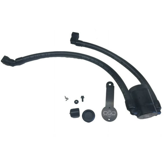 J&L 2018-2023 Ford Mustang GT Driver Side Oil Separator 3.0 - Black Anodized