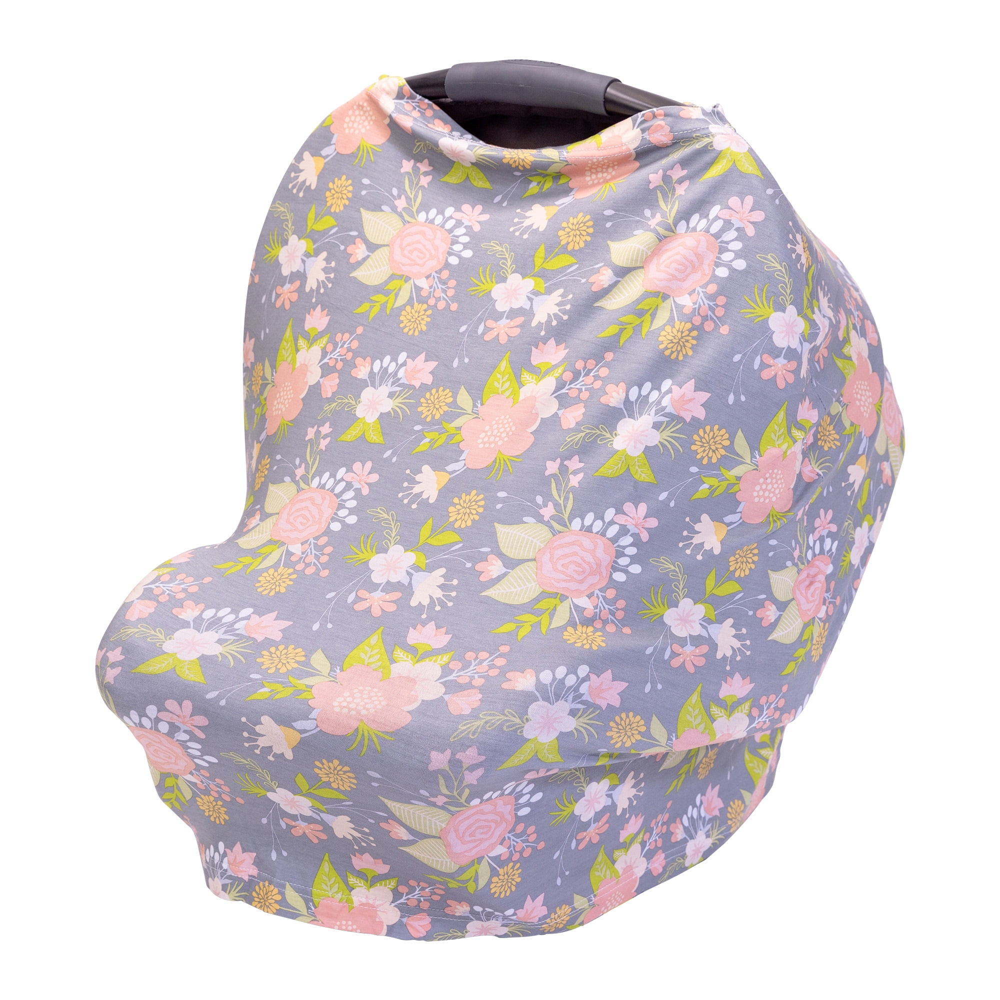 J.L. Childress 4-in-1 Multi-Use Cover - Stretchy Car Seat Canopy and Privacy Cover, Breastfeeding Nursing Cover - Vintage Floral