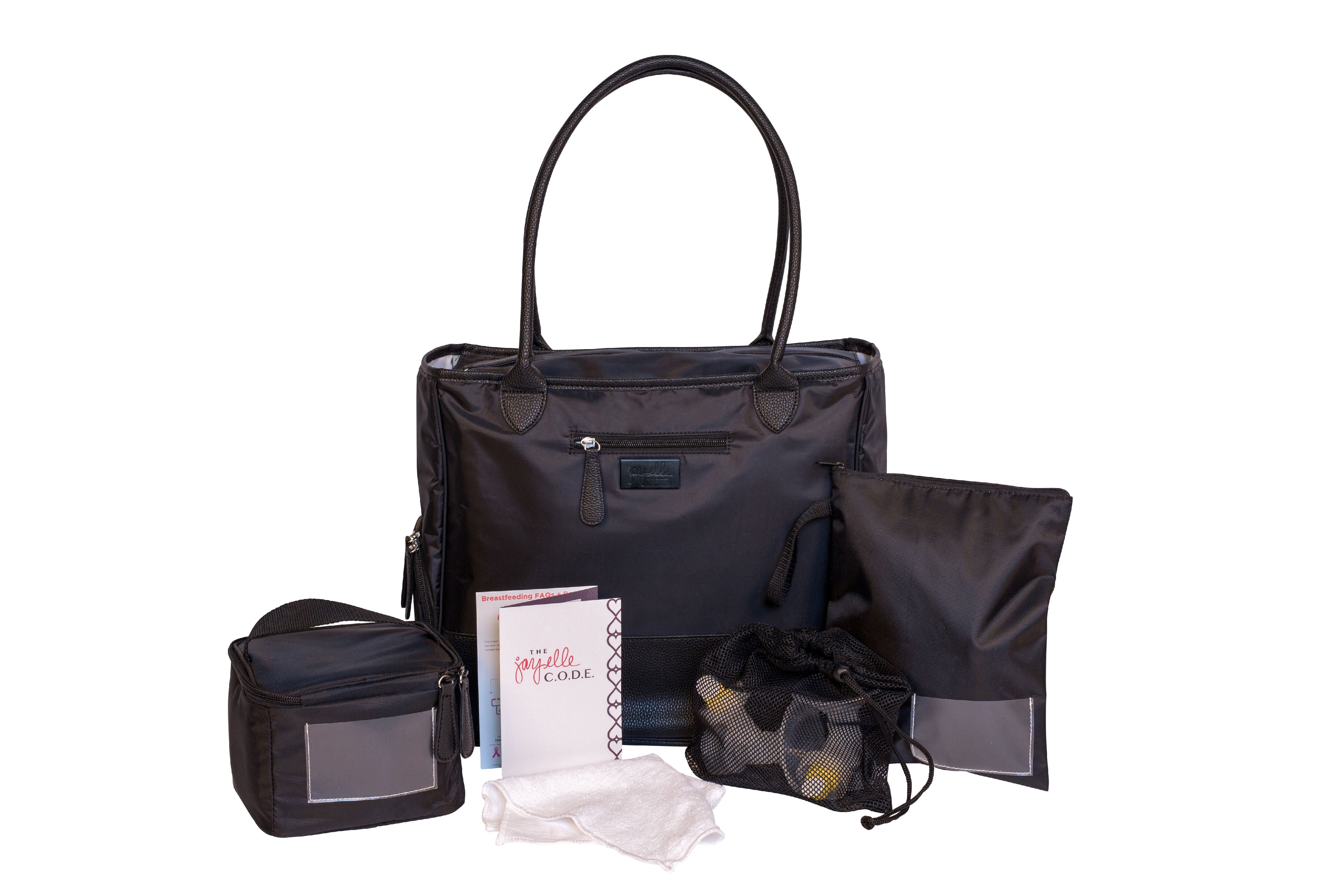 J.L. Childress 6Piece Breast Pump Bag with Breastmilk Cooler, Wet Bag