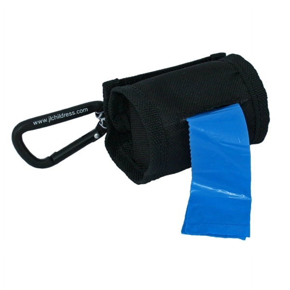 J.L. Childress Bag N' Bags Portable Fabric Duffel Dispenser and Waste Bag Refill - Includes 30 Disposable Bags - Black