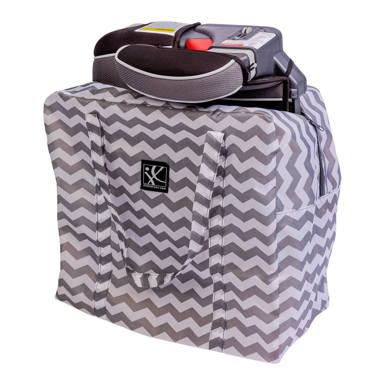 J.L. Childress Booster Go-Go Travel Bag for Backless Booster Seats and Baby  Seats, Grey Chevron