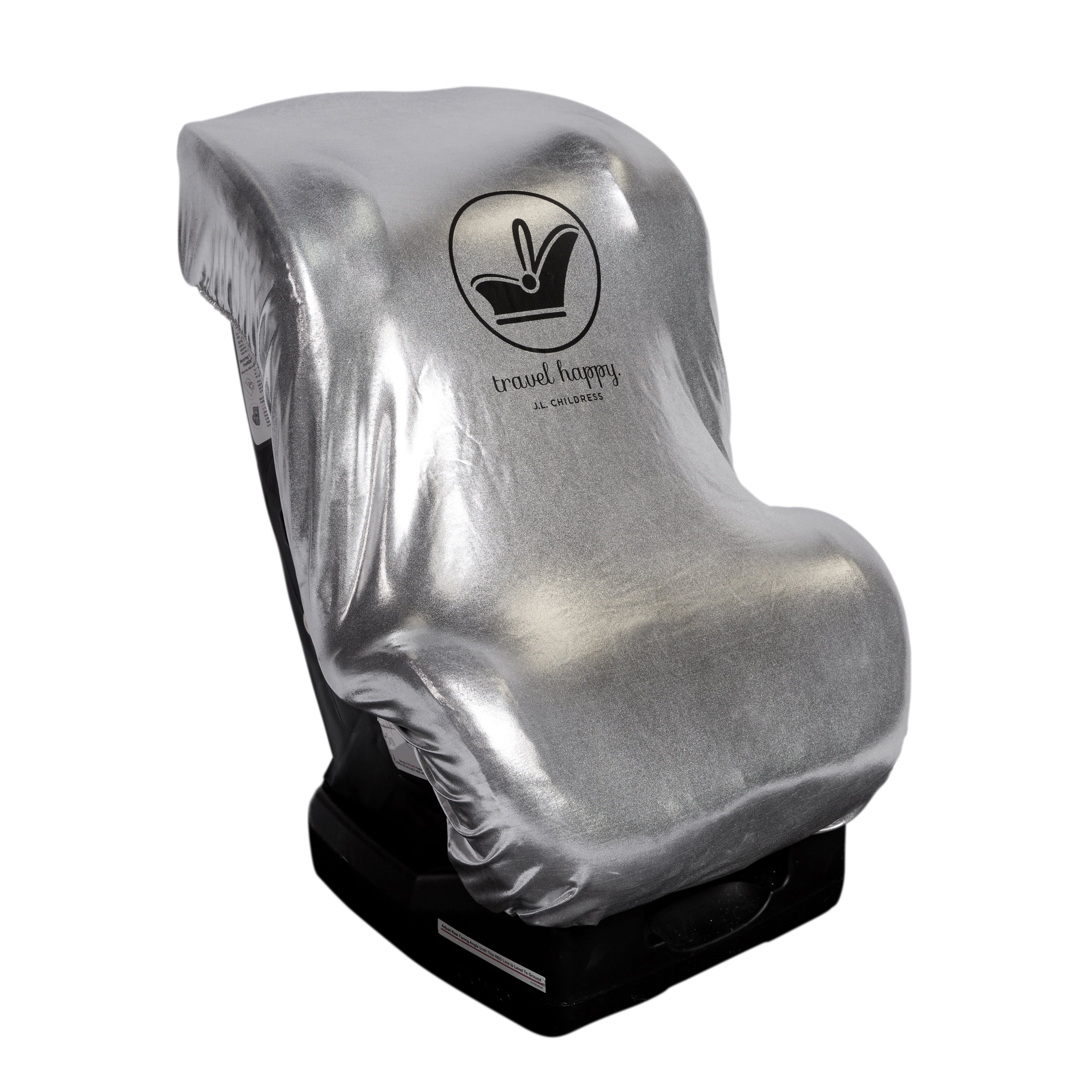 J.L. Childress Cool 'N Cover Car Seat Heat Shield and Sun Shade, Grey. Adult Use only.