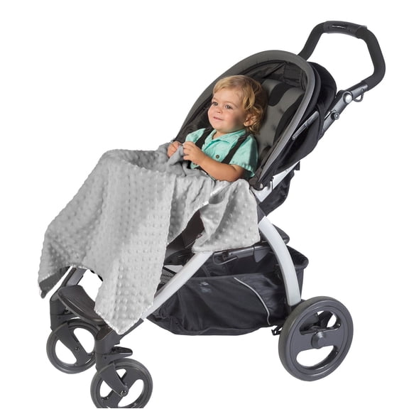 J.L. Childress Cuddle 'N Cover Stroller Blanket and Shade, Privacy Cover for Travel, Gray. Adult Use.