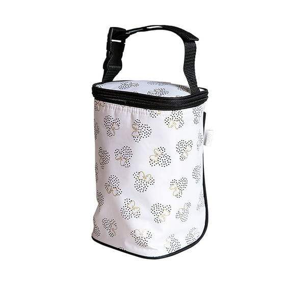 Disney Baby by J.L. Childress Two COOL Breast Milk Cooler - Baby Bottle & Baby Food Bag - Minnie Dot