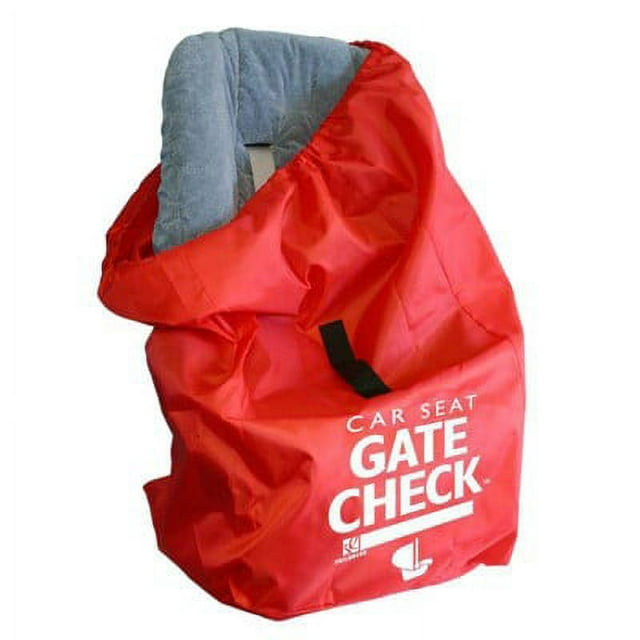 J.L. Childress Gate Check Travel Bag for Car Seats, Red