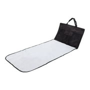 J.L. Childress Pockets N Pad Car Diaper Changing Station for Baby - Portable Diaper Changing Pad for Travel - Black