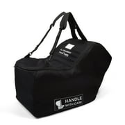 J.L. Childress Premier Padded Infant Car Seat Travel Bag, Zipper. Black with AirTag Holder. One.