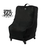 J.L. Childress Spinner Wheelie Deluxe Padded Car Seat Travel Bag and Carrier, Black