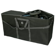 J.L. Childress Stroller Travel Bag for Single & Double Strollers, Black/Grey