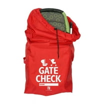 J.L. Childress Univeral Gate Check Travel Bag for Strollers and Car Seats - Extra Large Airplane Travel Bag, Red