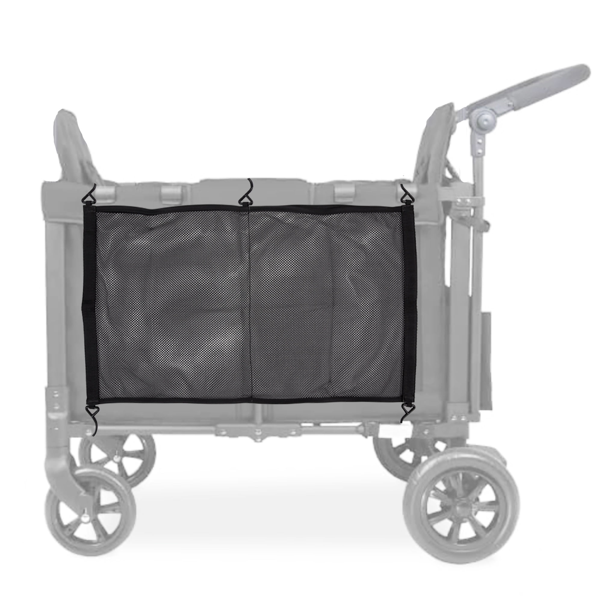 J.L. Childress Universal Stroller Wagon Netting - Mesh Organizer, Stroller Accessories, Storage