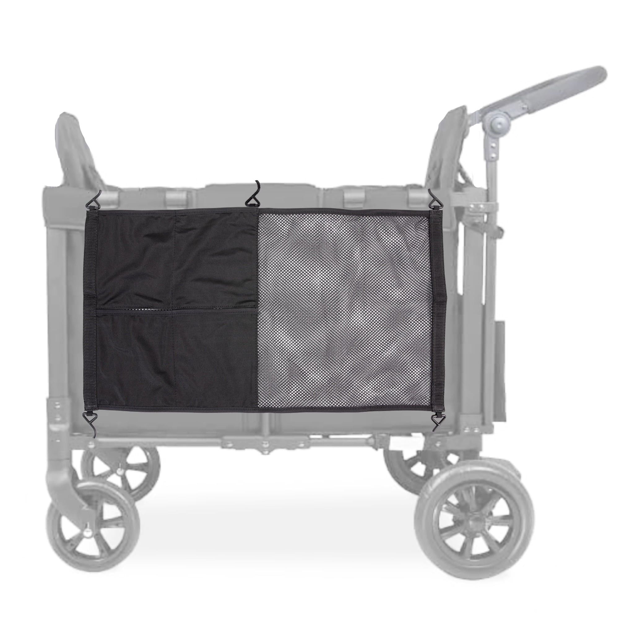 J.L. Childress Universal Stroller Wagon Organizer - Mesh with Storage Pockets, Stroller Accessories