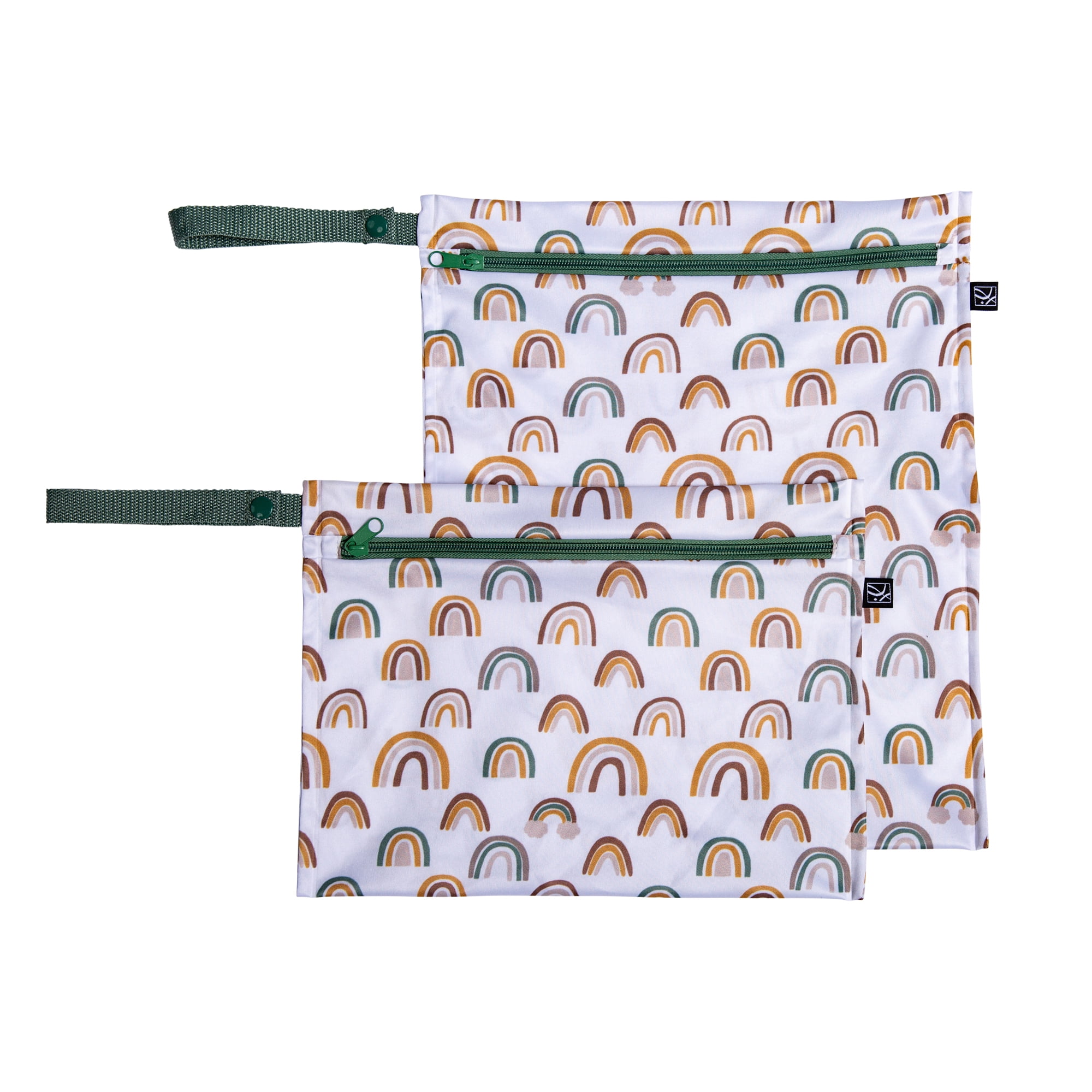 J.L. Childress Wet-to-Go Portable Wet and Dry Bags - Waterproof and Leakproof - Spice Rainbow