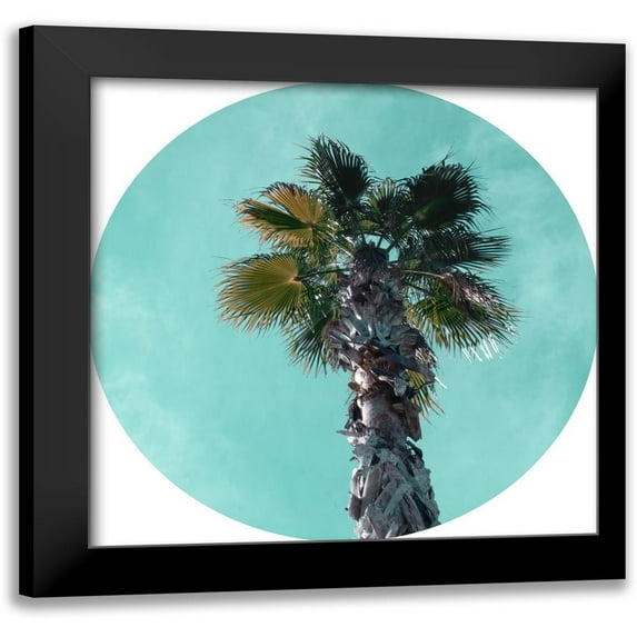 J:L Design 12x12 Black Modern Framed Museum Art Print Titled - Ocean Drive II