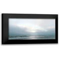 thumbnail image 1 of J:L Design 18x11 Black Modern Framed Museum Art Print Titled - Sun Glow Beach Reflections, 1 of 5