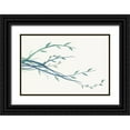 thumbnail image 1 of J:L Design 24x17 Black Ornate Wood Framed with Double Matting Museum Art Print Titled - Green vine Branches I, 1 of 4