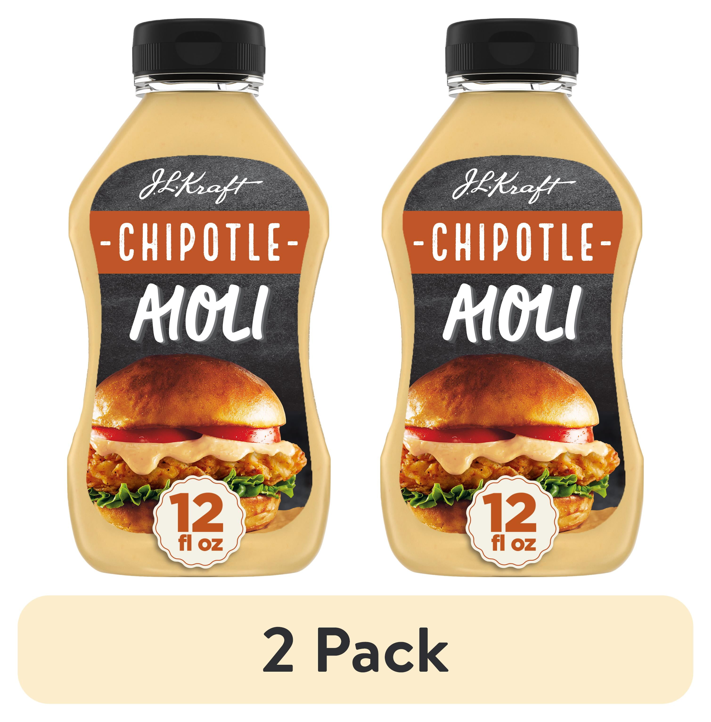 (2 pack) Kraft Chipotle Aioli, 12 fl oz Bottle