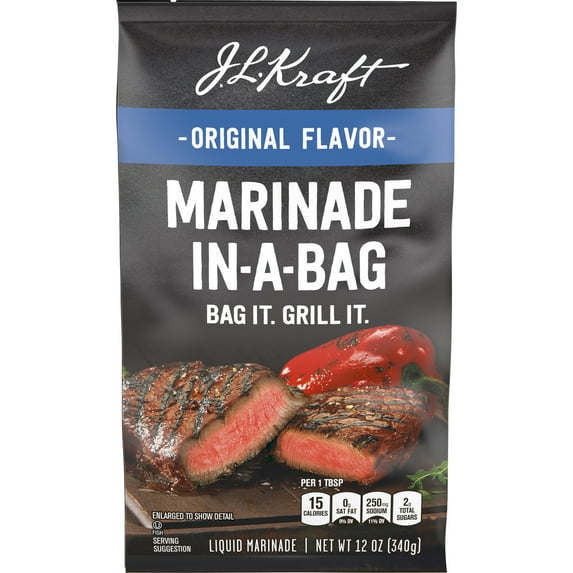 J.L. Kraft Marinade-In-A-Bag Original Flavor Liquid Marinade, 12 oz Bag