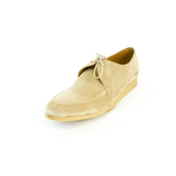 J. LINDEBERG Men's Flat Italian Suede Loafers, Beige, 10