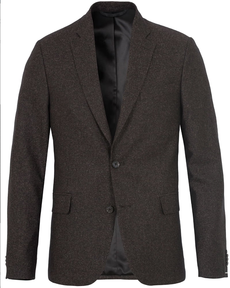 J. LINDEBERG Men's Hopper Soft Silk Tweed Blazer, Mud Brown, Sz 44 ...