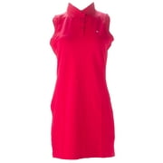 J. LINDEBERG Women's Greta Pique Dress, Red, X-Large