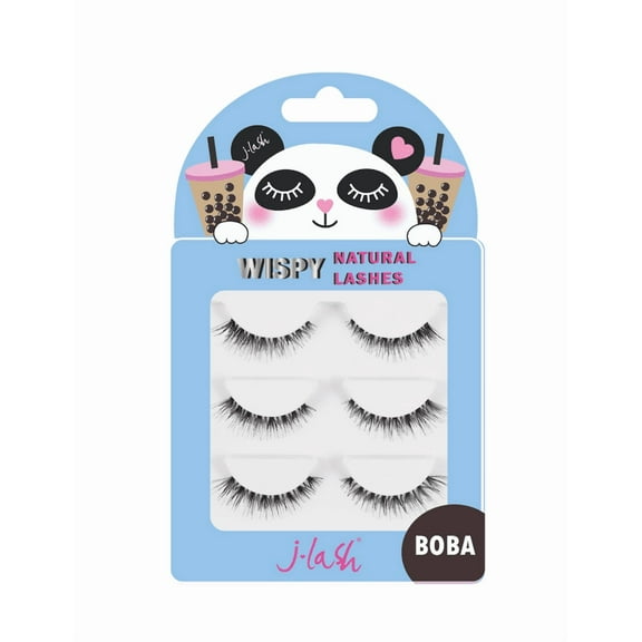 J-Lash Wispy Natural Lashes 3-Pack (Boba) Eyelashes