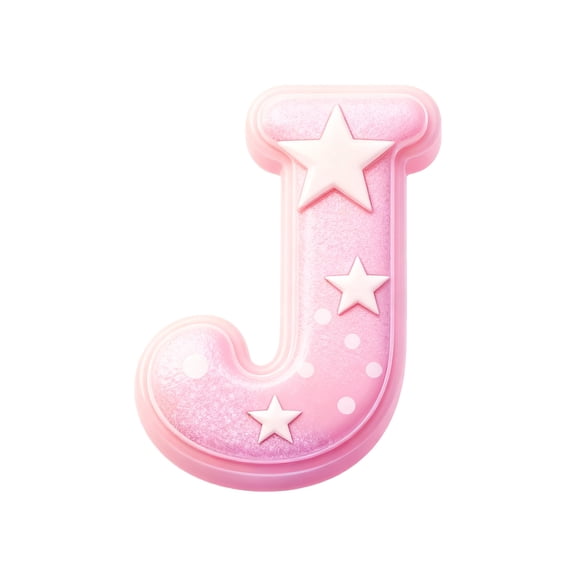 J Letter Christmas Ornament 2D Acrylic Car Rearview Mirror Hanging Pendant for Backpack Auto Decor Holiday Decoration Gift